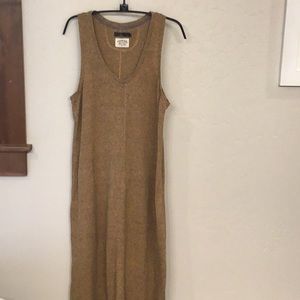 Prana tank dress, M, brown stripe
